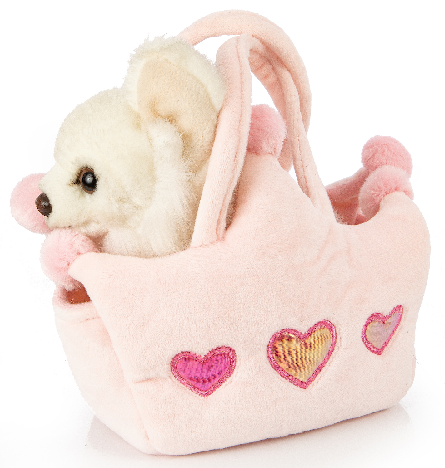 Chihuahua (white) - With princess bag - 18 cm (length)