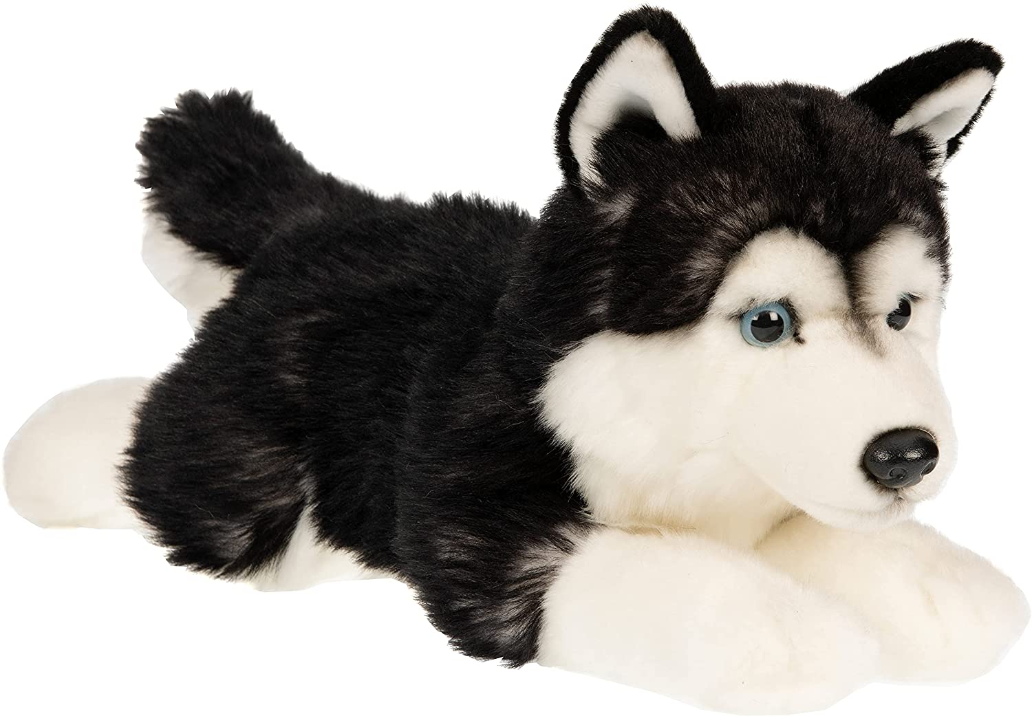 Husky black, lying - 41 cm (length)