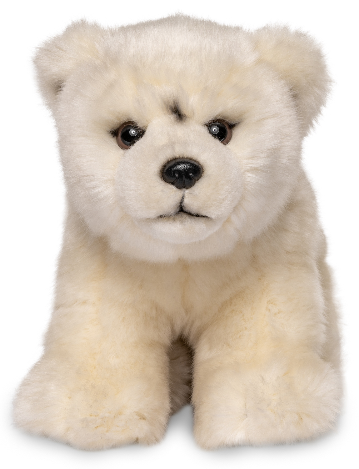 Polar bear cub, sitting - 24 cm (length) 