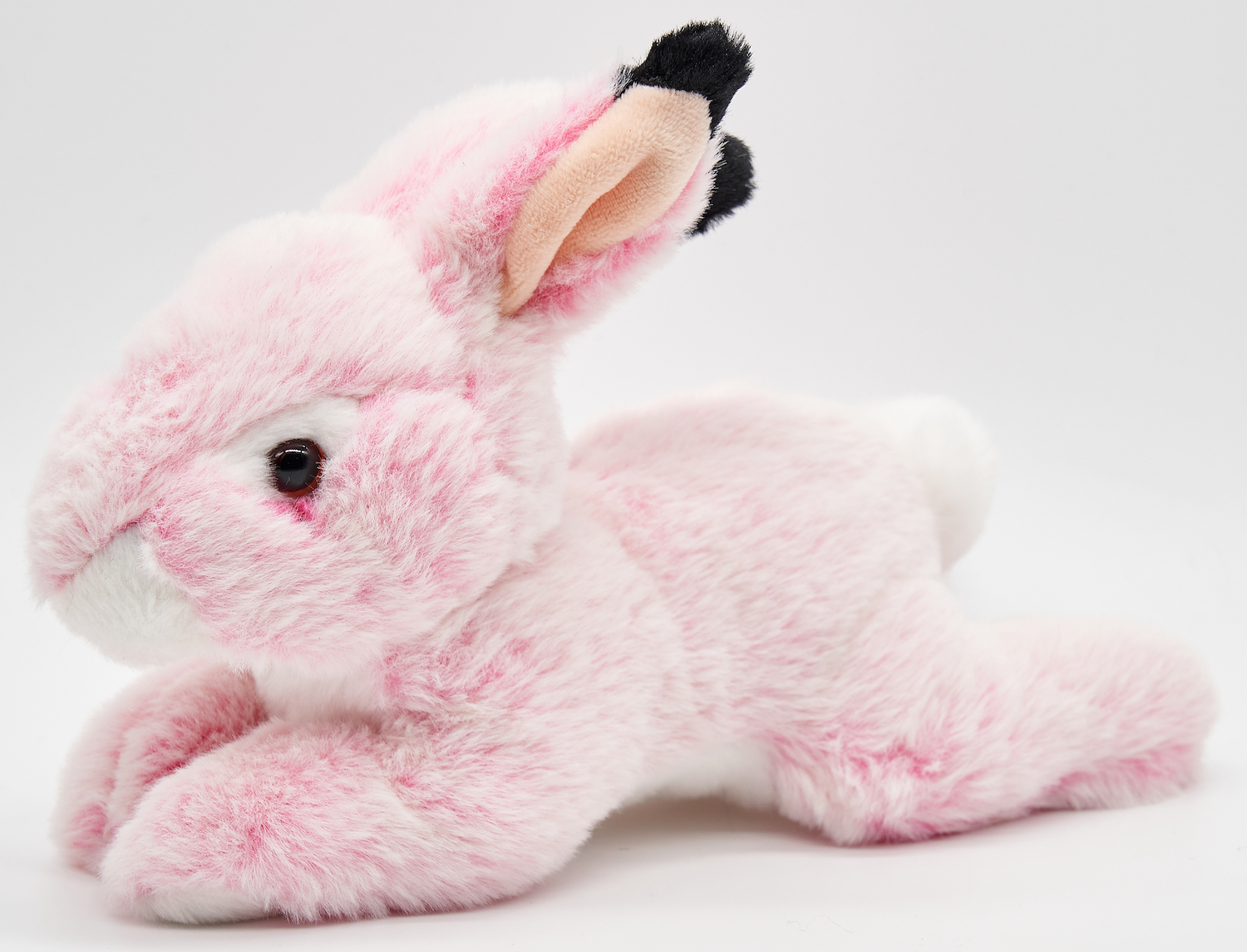 Rabbit mottled pink - super soft - 24 cm (length) 