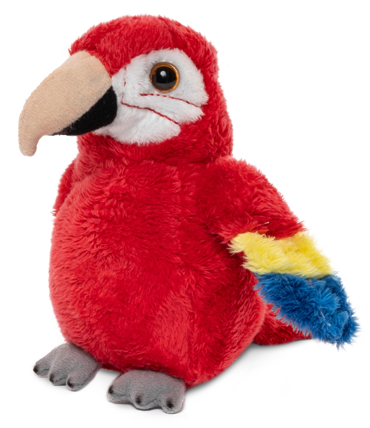 Papagei Plushie - Blau ODER Rot - 13 cm (Höhe)