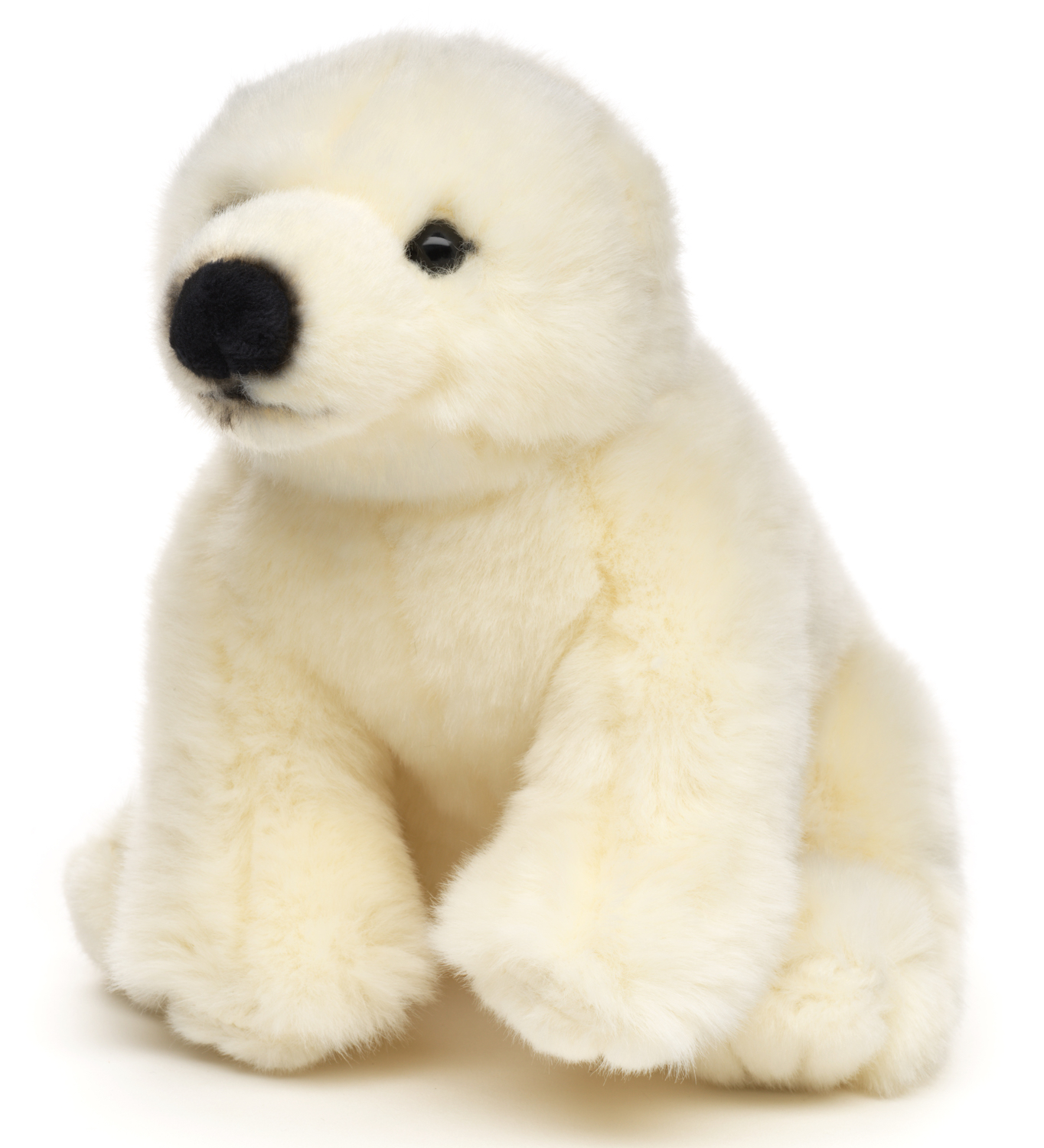 Polar bear cub, sitting - 16 cm (height)