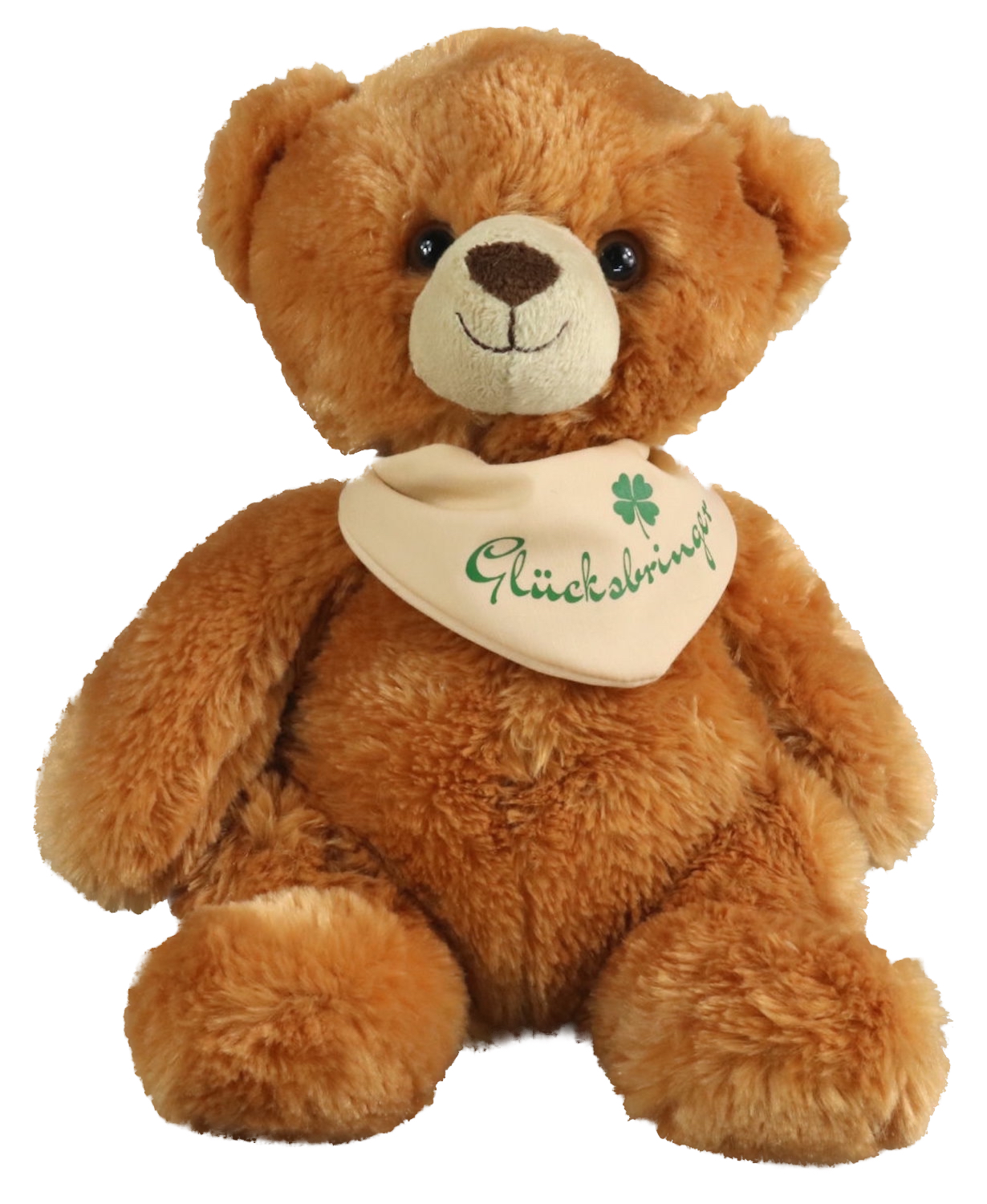 Teddy with Scarf, "Lucky Charm" - 25 cm (height) 