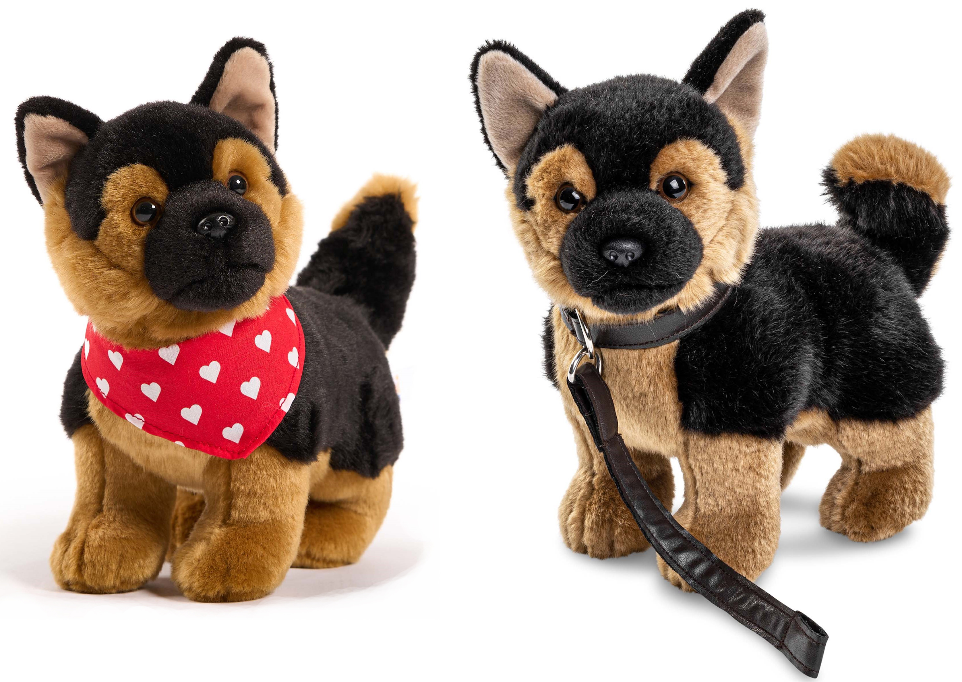 German Shepherd Puppy, Standing - With Leash  OR  With Bandana - 26 cm (height) 