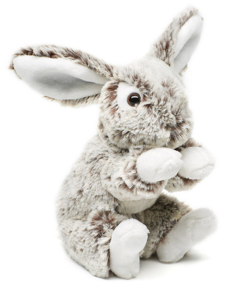  bunny with floppy ears (dark brown mottled), super soft - 22 cm (height) 