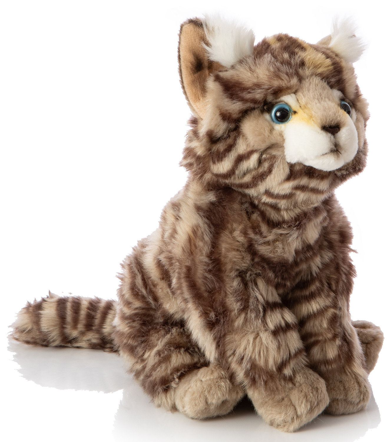 Wildcat grey tabby, sitting - 22 cm (height)