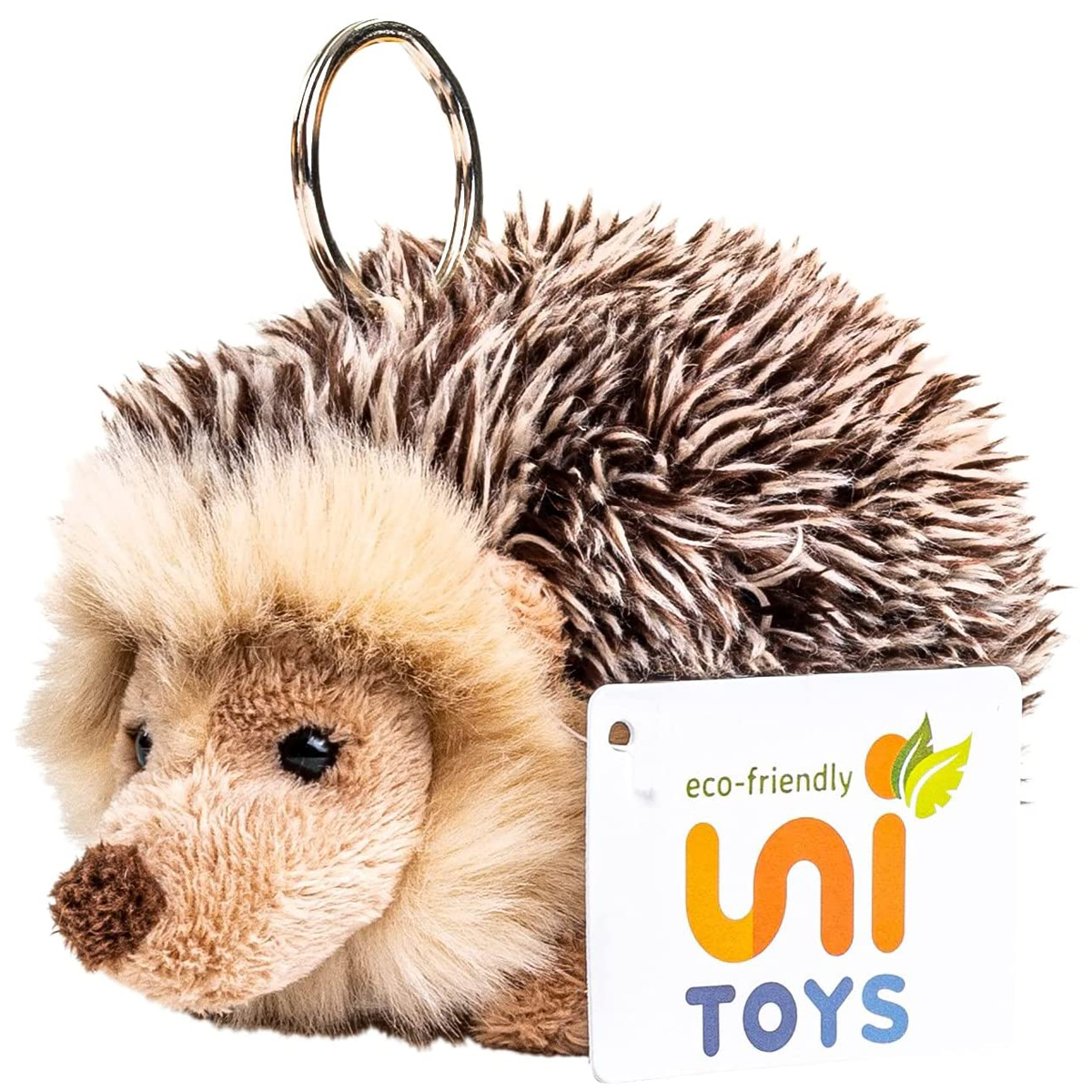 Hedgehog with key ring - 13 cm (length)