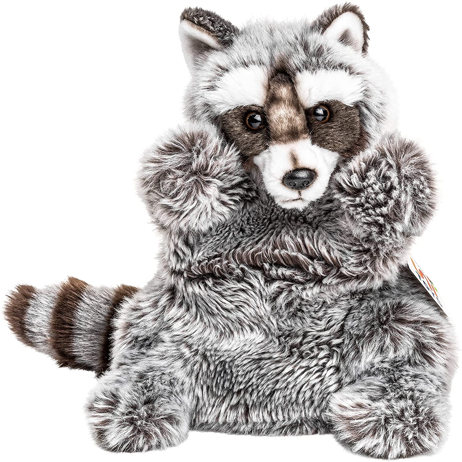 Uni-Toys - hand puppet raccoon - 26 cm (height) 