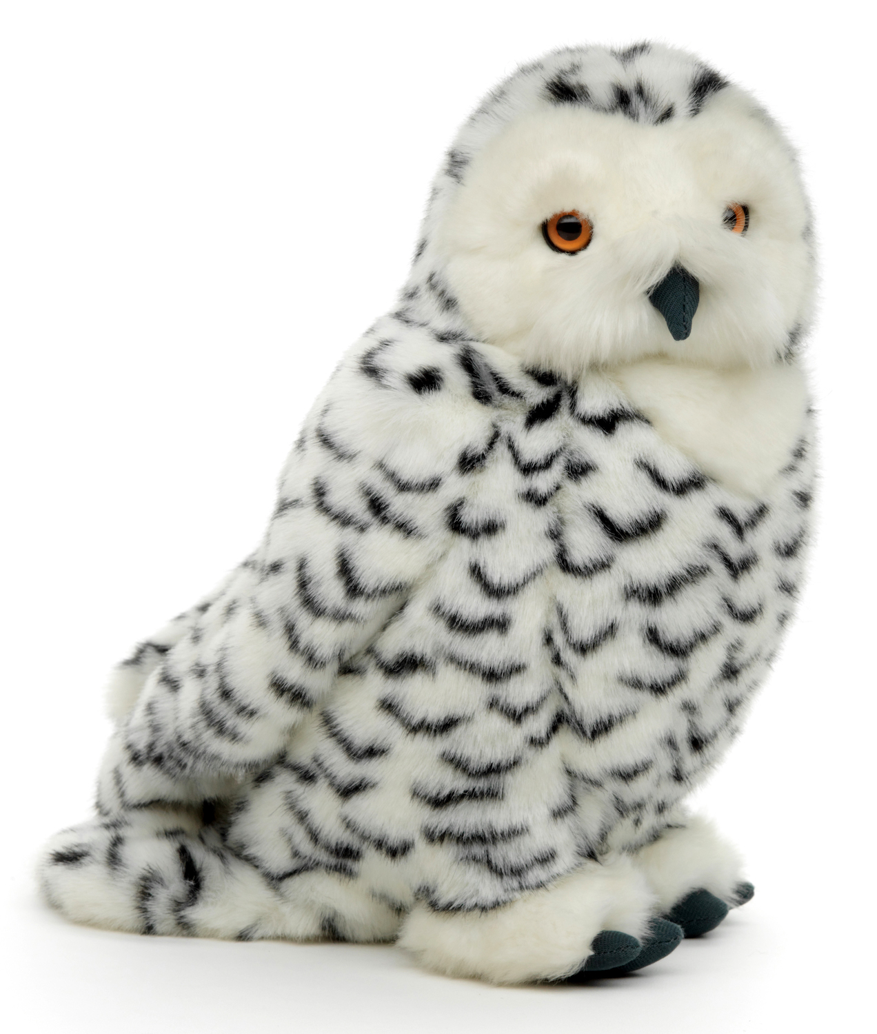 Snowy Owl With Rotating Head - 24 cm (height) 