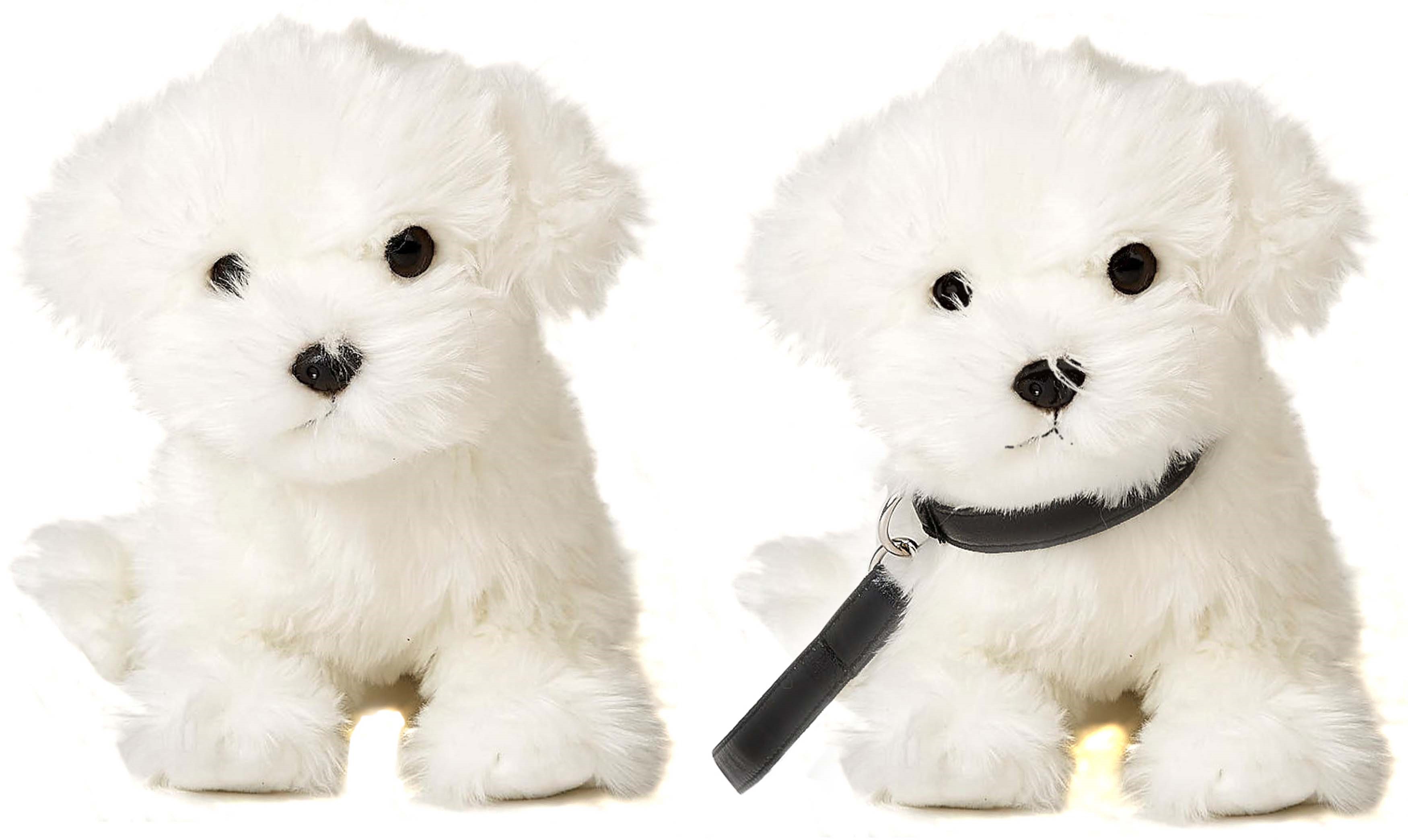  Maltese dog (with leash OR without leash) - 26 cm (length) 