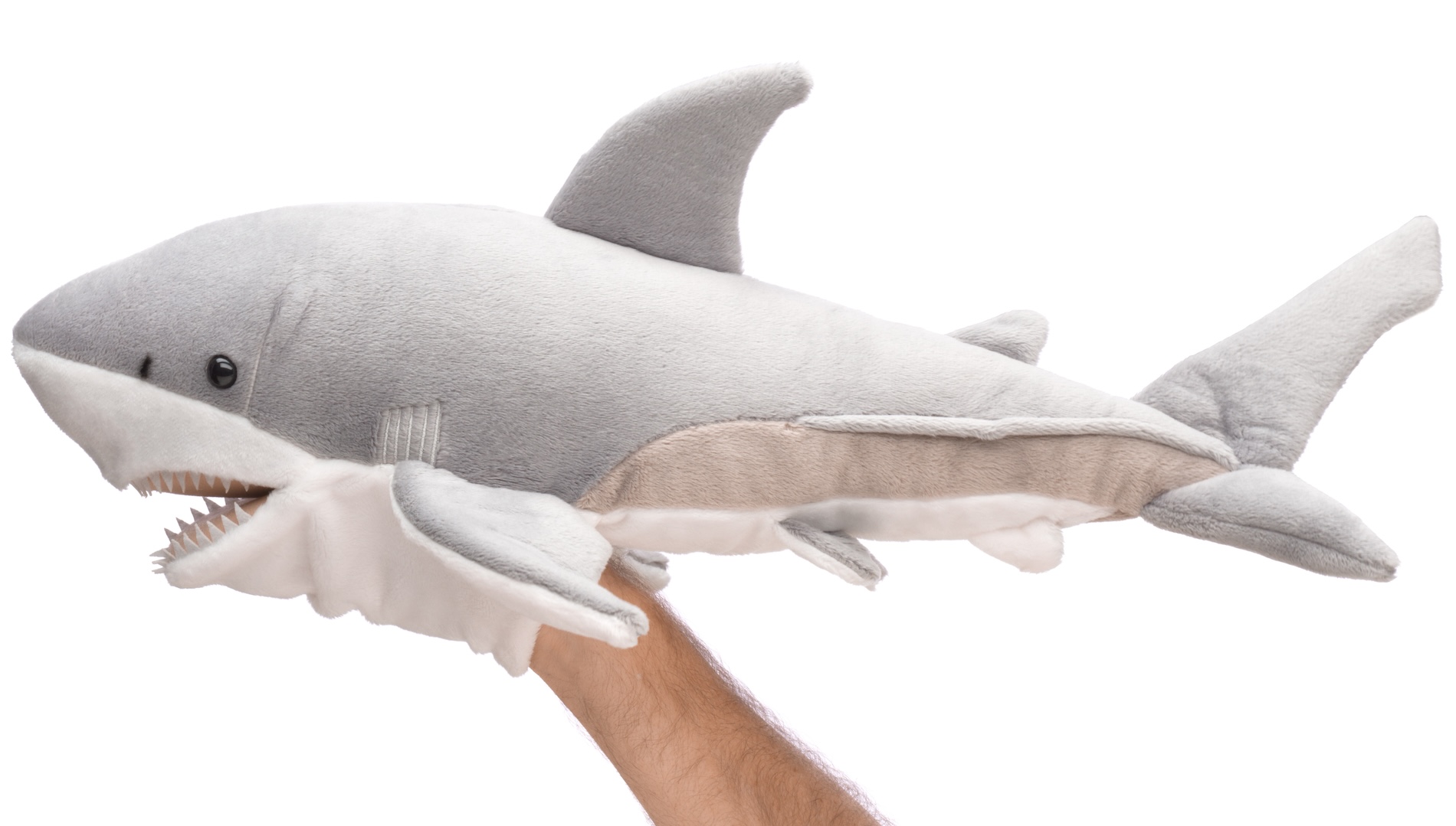 Handpuppe Weißer Hai - 50 cm (Länge)