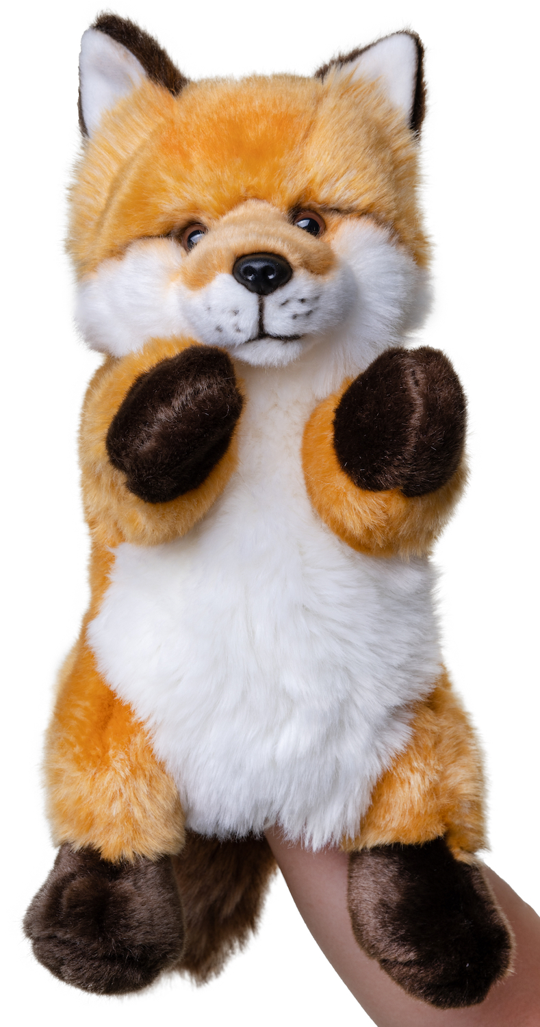 Hand puppet red fox - 28 cm (height)  